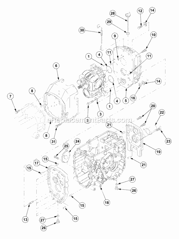 Transmission (Part 6) Diagram and Parts List for 7532 54AF44G-710, 54AH44G-710, 54AN44G-710 Cub Cadet Lawn Tractor
